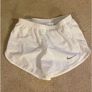 Nike Dry-Fit running shorts | White | Size:XS |